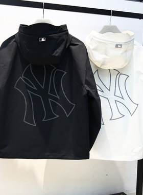 MLB男女夹克26春季新款NY大标防水防污三防休闲运动外套3AWJB0361