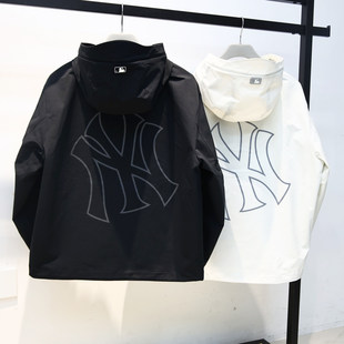 MLB男女夹克26春季新款NY大标防水防污三防休闲运动外套3AWJB0361