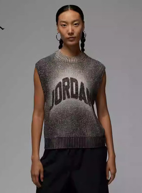 25秋季新款JORDAN耐克乔丹女子针织无袖上衣宽松时尚简约HQ9191