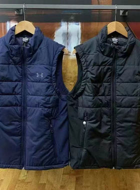 安德玛UA秋冬Storm Session男子高尔夫保暖背心运动棉马甲1378497