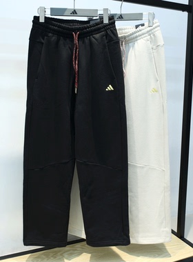 Adidas阿迪达斯男子26新年款卫裤刺绣直筒休闲长裤KE4066 KE4065