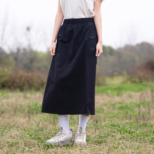 北面女士户外防泼水半身裙