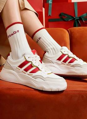 阿迪达斯26新款马年限定网球风板鞋LITE SHUFFLE男女运动鞋KH9021