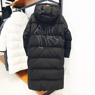 MLB羽绒服25秋冬新款男女NY大标防水长款运动棉羽外套3ADJB3056