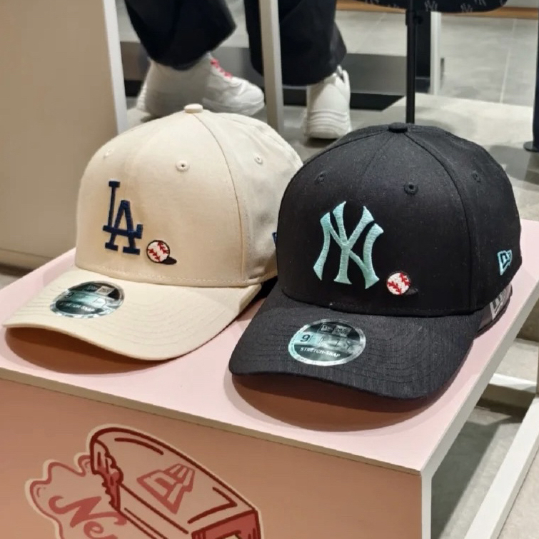 纽亦华25新款NY刺绣弯檐棒球帽