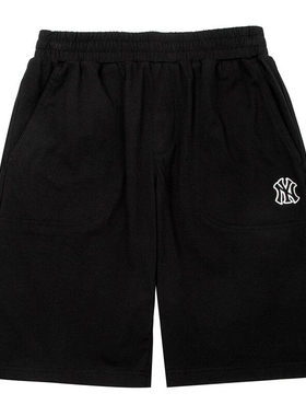 MLB儿童短裤25新款NY小标刺绣男女童装运动休闲五分裤7ASPB0453