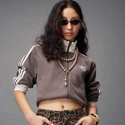 阿迪达斯女子秋季短款立领外套