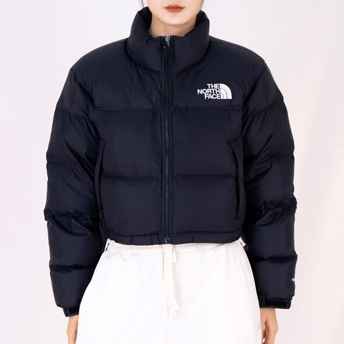 北面女士防风保暖鹅绒羽绒服短款