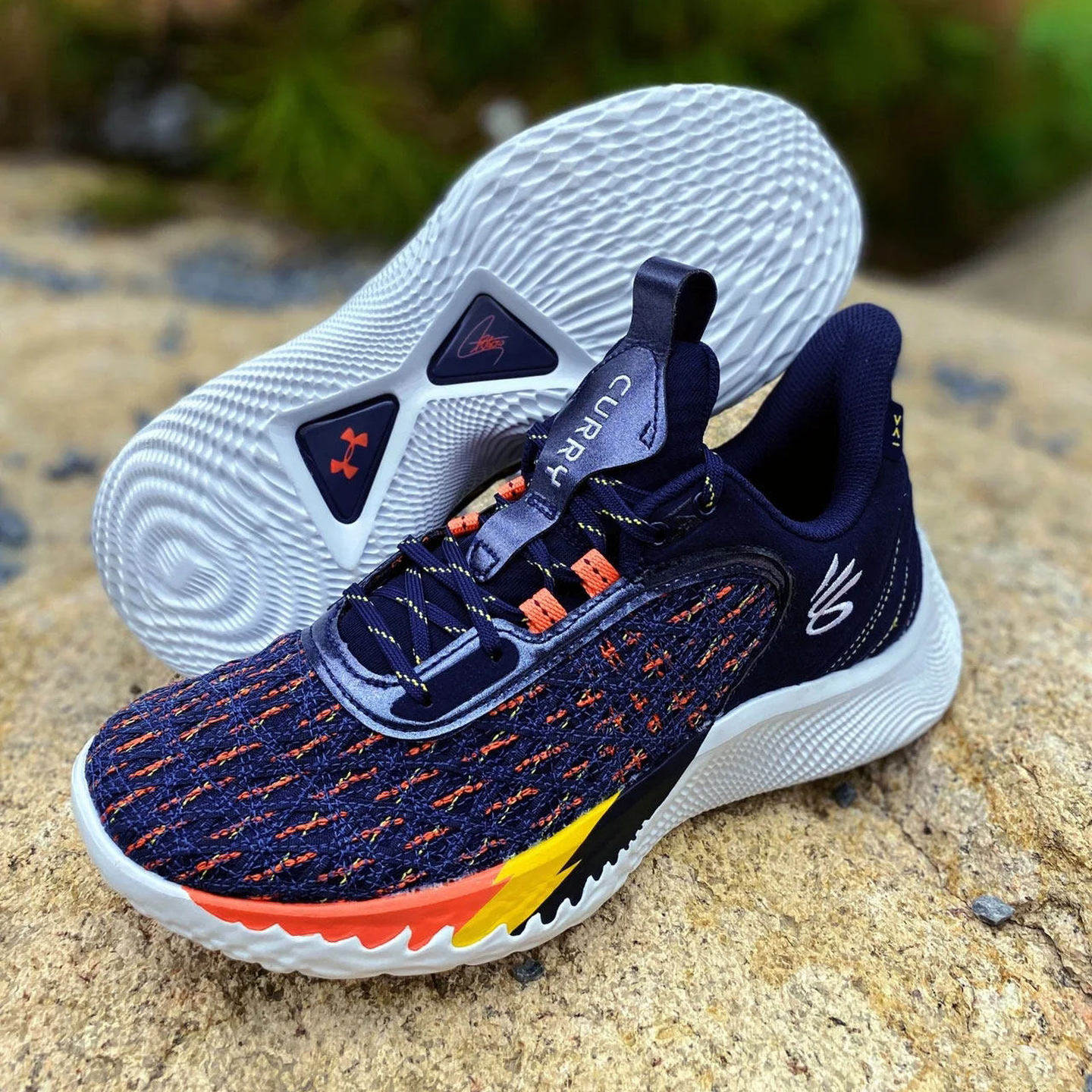 安德玛UA男鞋库里战靴Curry 9网面透气轻便篮球鞋运动鞋3025684