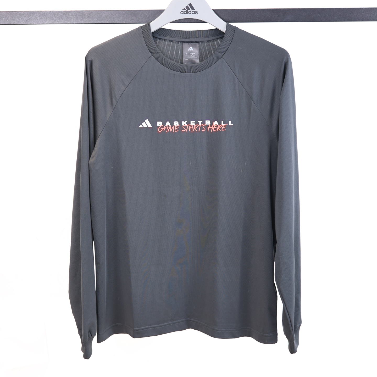 阿迪达斯男子长袖T恤圆领打底衫