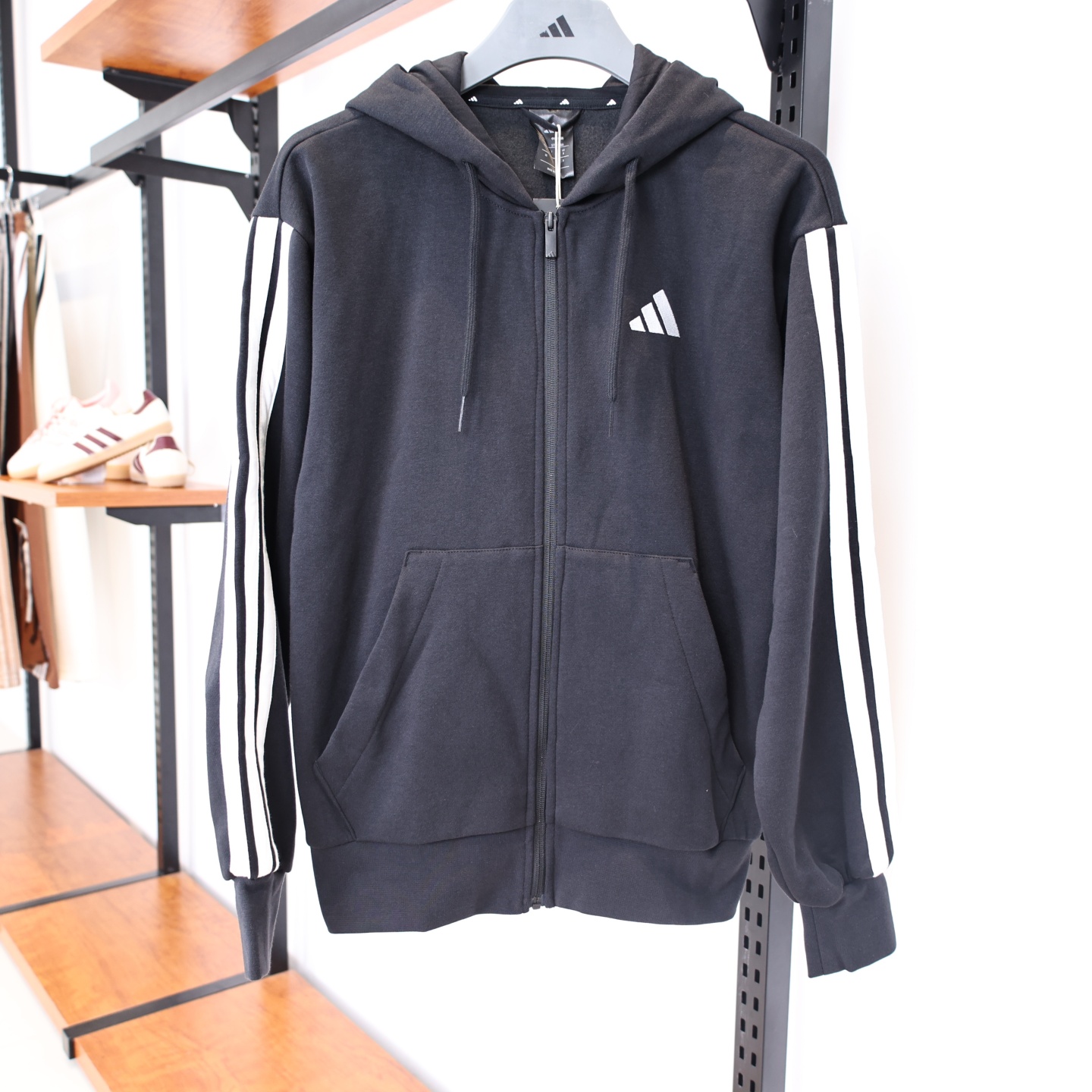 阿迪达斯男子加绒连帽外套