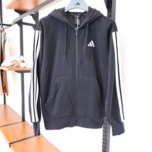 外套JD1870 卫衣运动休连帽衫 阿迪达斯男子25秋冬新款 加绒保暖开衫