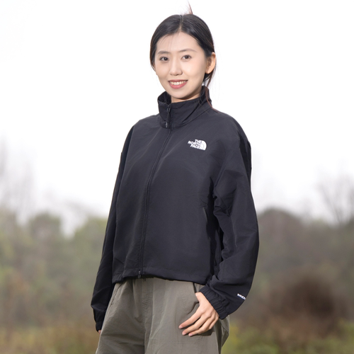 北面女士防风防泼溅运动夹克