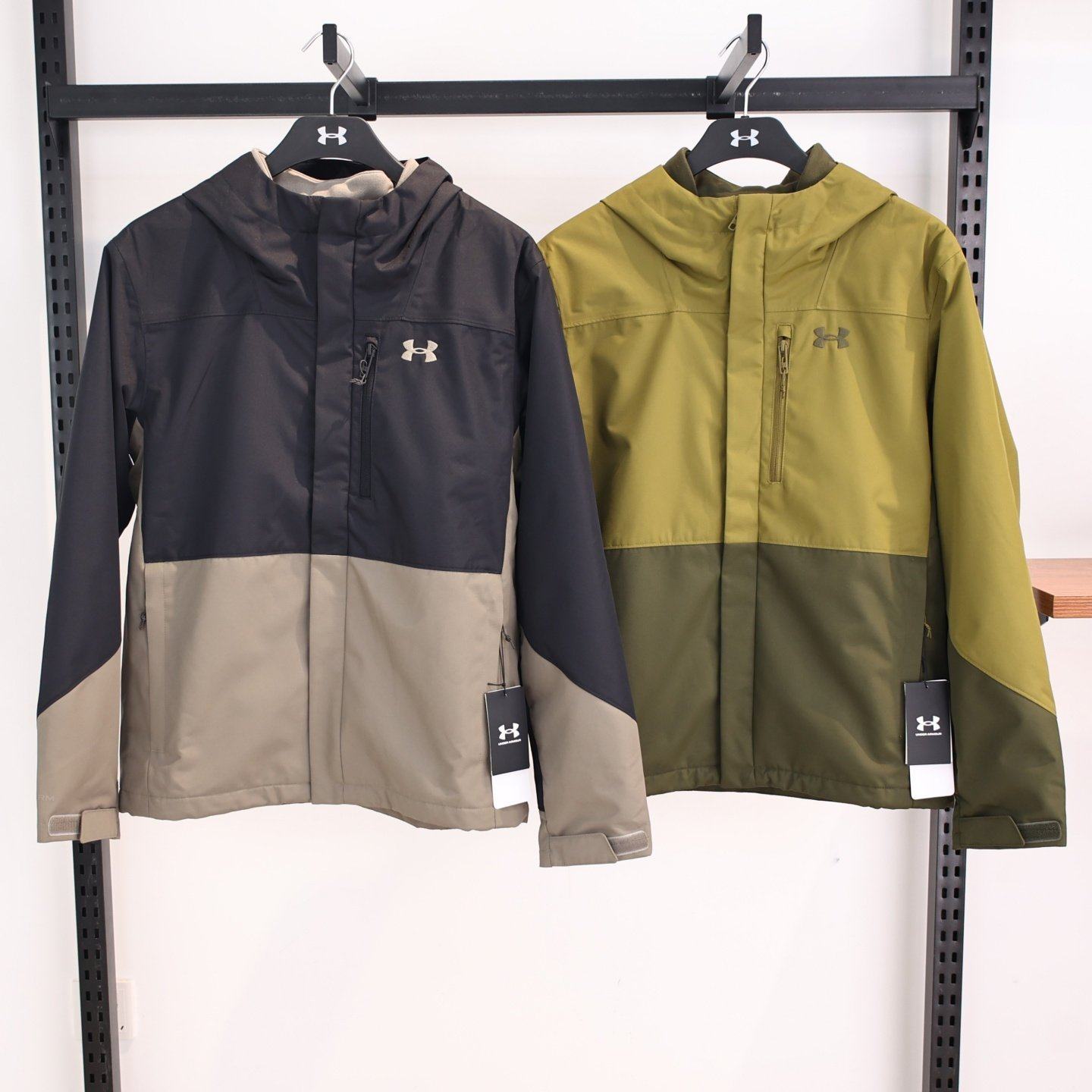 安德玛UA男子冲锋衣25秋冬新款Porter抓绒内胆三合一外套-6001213