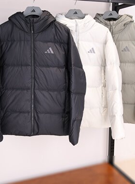 Adidas阿迪达斯羽绒服男25秋冬新款防泼水保暖运动羽绒外套KC2478