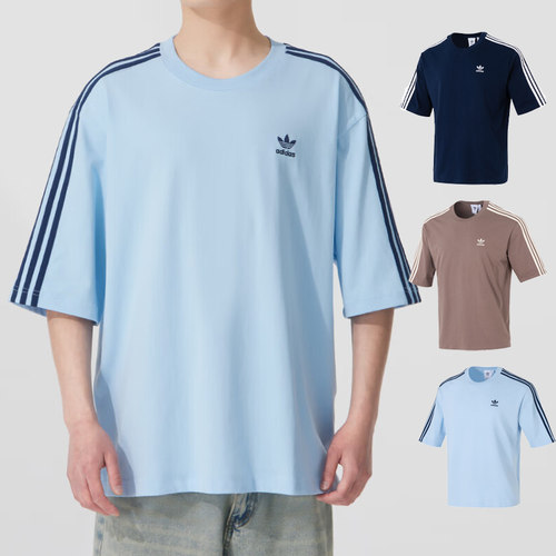 阿迪达斯三叶草运动T恤男款