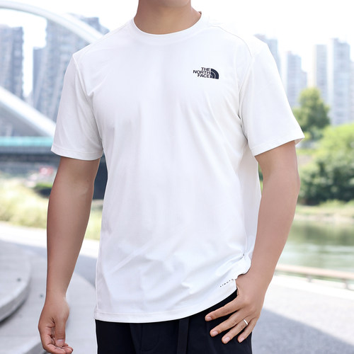 北面男子UPF40防晒透气短袖T恤