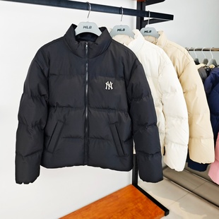 MLB羽绒服25秋冬新款 男女NY小标防水防泼水防风保暖外套3ADJB2056