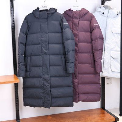 哥伦比亚女款羽绒服防水防风长款