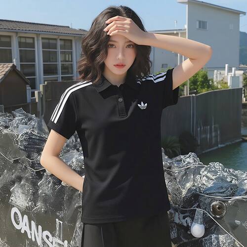 阿迪达斯女夏季透气polo衫