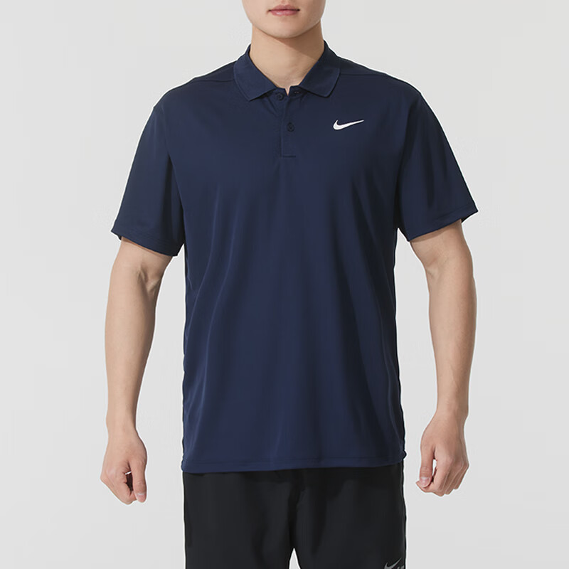 25新款Nike耐克男士运动T恤健身训练翻领透气POLO衫短袖 DH0823
