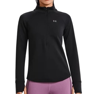 2拉链运动长袖 安德玛UA 4.0女子保暖1 Base 卫衣1343319 ColdGear