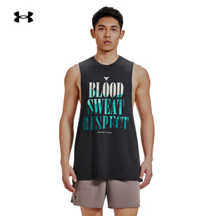 T恤1383228 Payoff男子无袖 安德玛UA运动背心Project Rock强森BSR