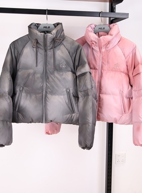 MLB羽绒服25秋冬新款女子NY晕染防风防泼水运动棉羽外套3FDJB0356