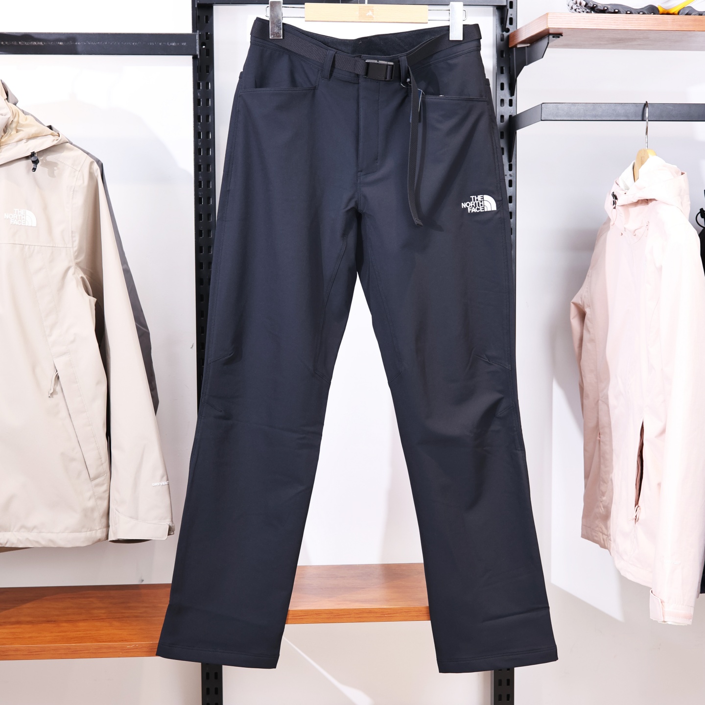 北面男子登山防泼水软壳裤子