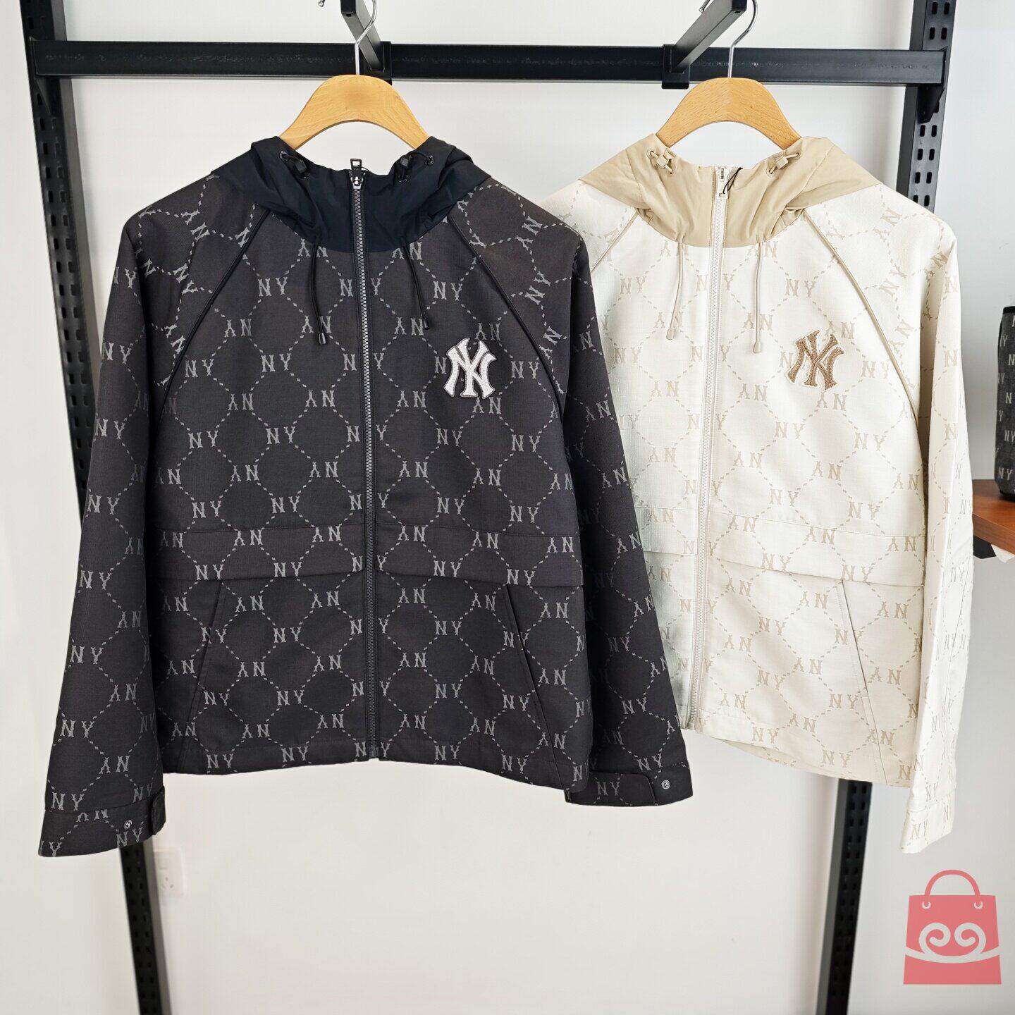 MLB冲锋衣男女连帽运动夹克外套