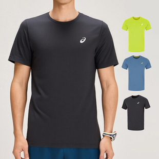25新款 ASICS亚瑟士男子跑步短袖 吸湿快干圆领健身运动T恤2011D471