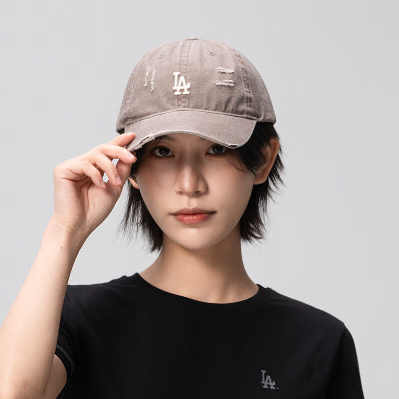 MLB儿童棒球帽26新款男女童刺绣小标做旧运动休闲鸭舌帽7ACPB366N
