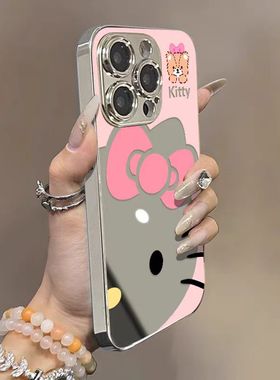 vivo镜面HelloKitty手机壳z9turbo小众iQOO13高级感hello简约Kitty女KT猫neo10可爱s20s19甜美x200适用12爱酷