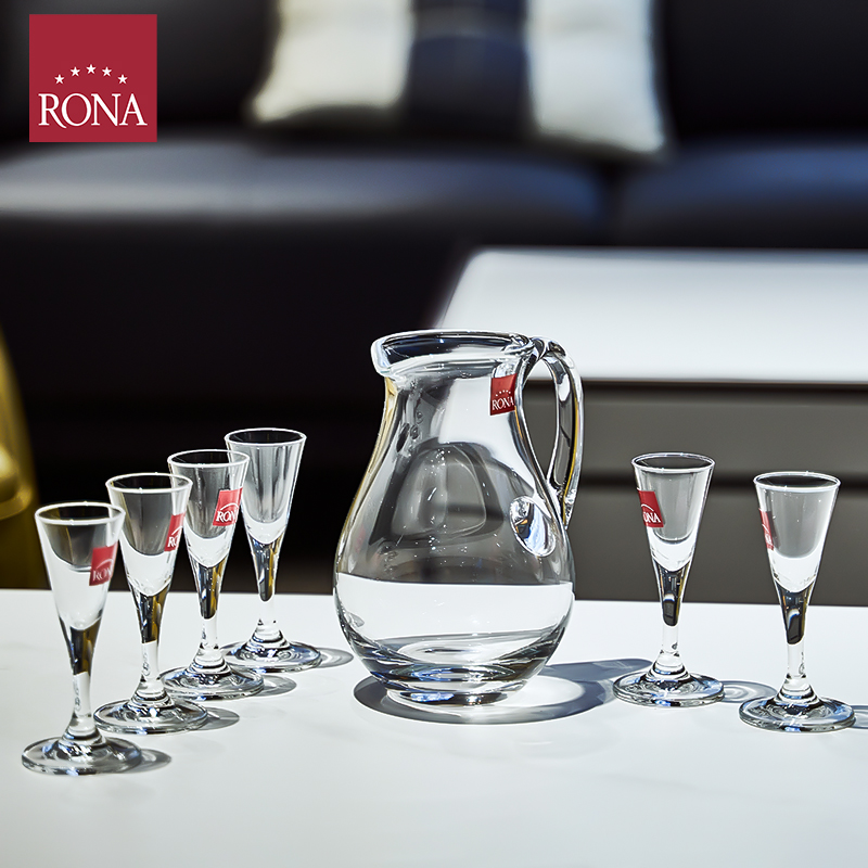 高脚一口小酒杯白酒杯rona洛娜