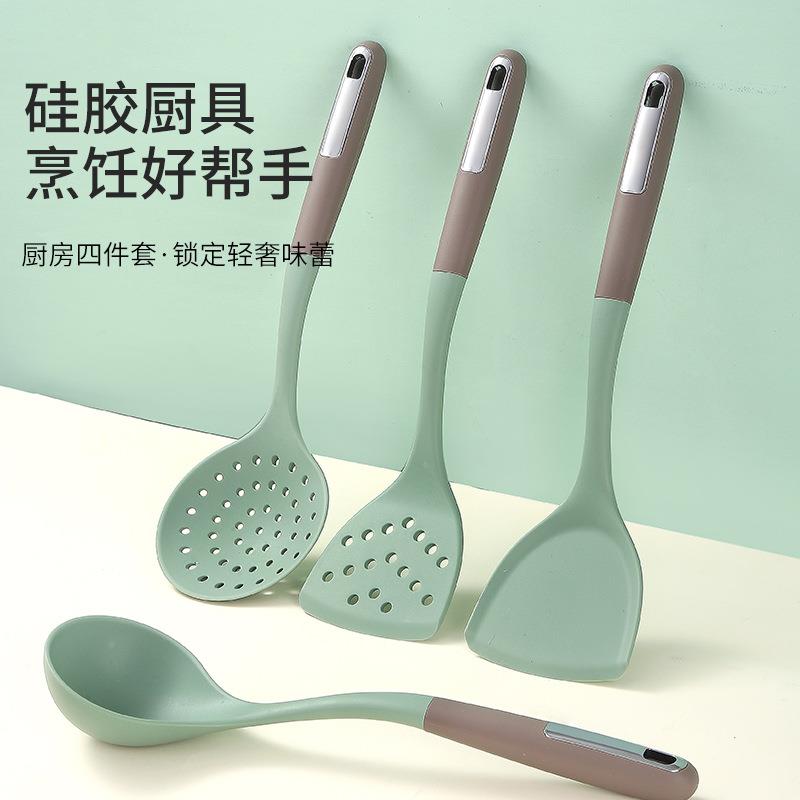 胶厨汤具7件套炒菜铲铲厨房用具硅胶锅子勺烹饪不RMDA-857硅粘锅