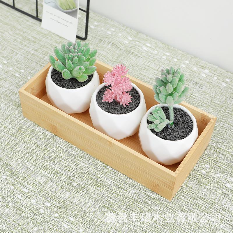 竹木收无盖纳盒厨房V调味品放置盒 桌零食收纳托盘面酒吧KT果盘图片