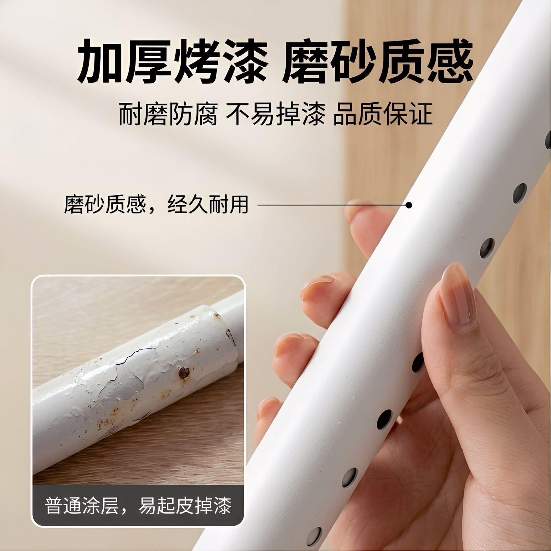 伸缩杆2米-5米撑 免打窗帘杆可伸缩挂衣杆浴帘杆杆伸缩一根钢孔管