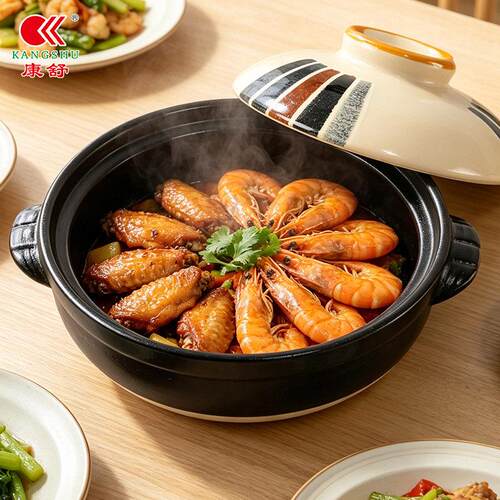 康量舒古烧砂万锅大容耐高温土煲汤炖煮锅煲20仔饭砂锅炖菜炖锅