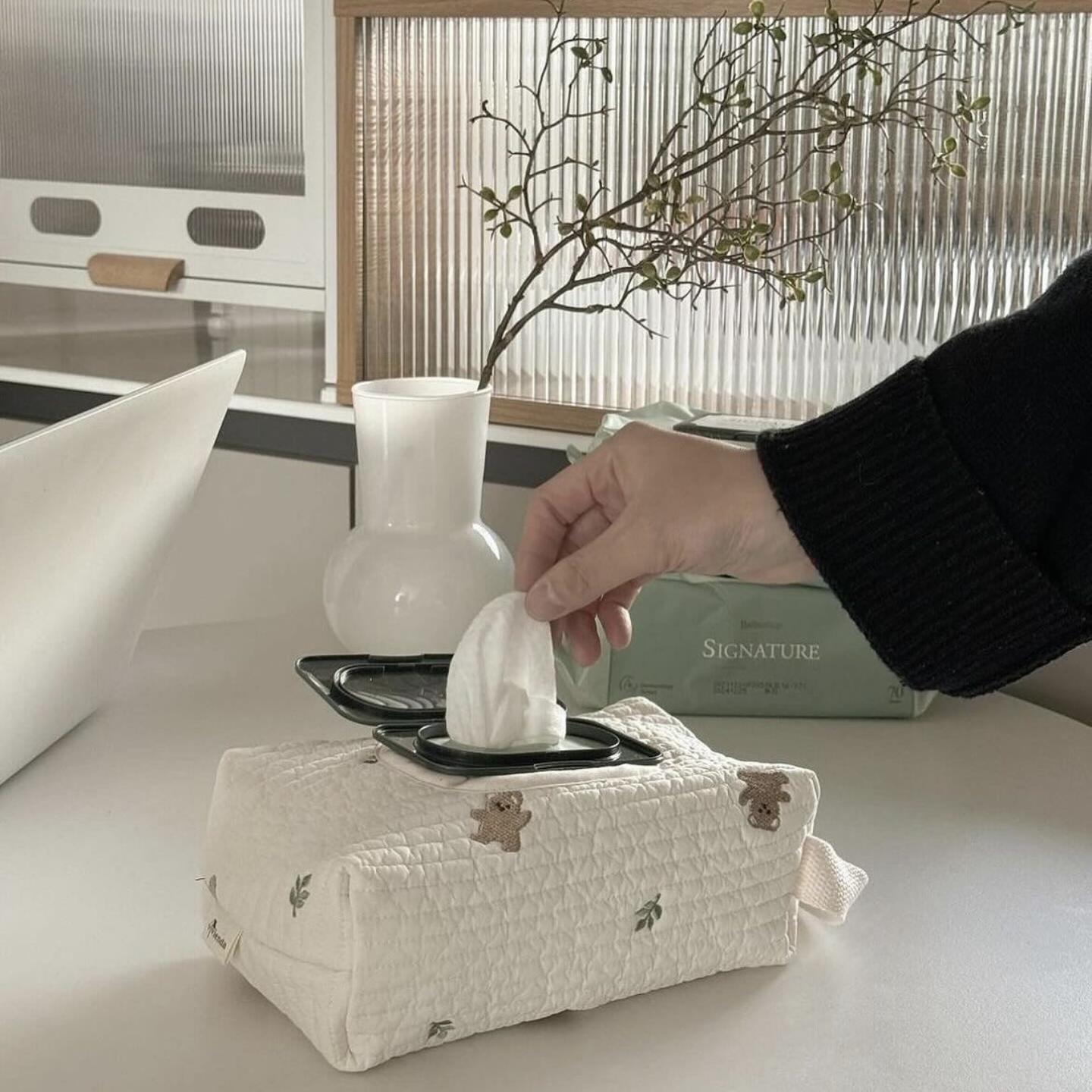 ins风大容量抽取式纸巾包车载