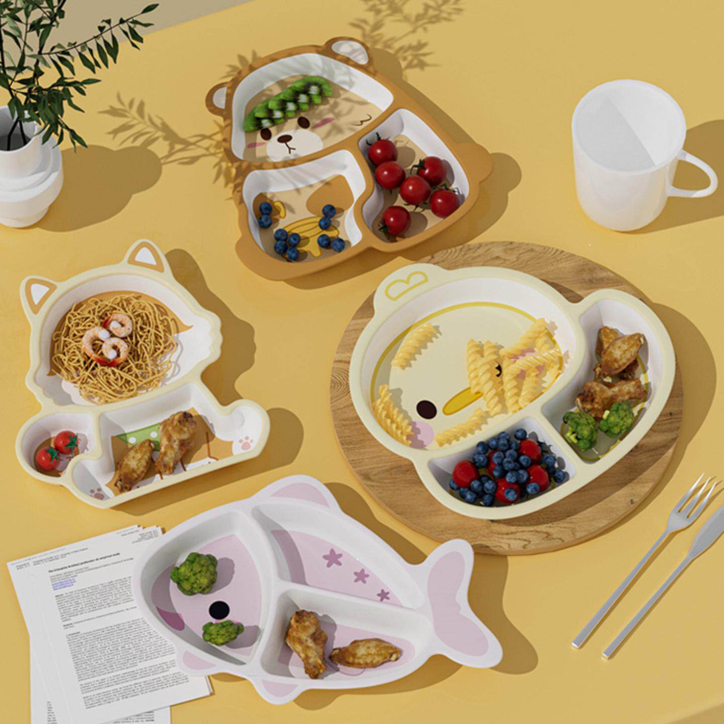儿童餐盘专用宝宝吃饭防摔可爱