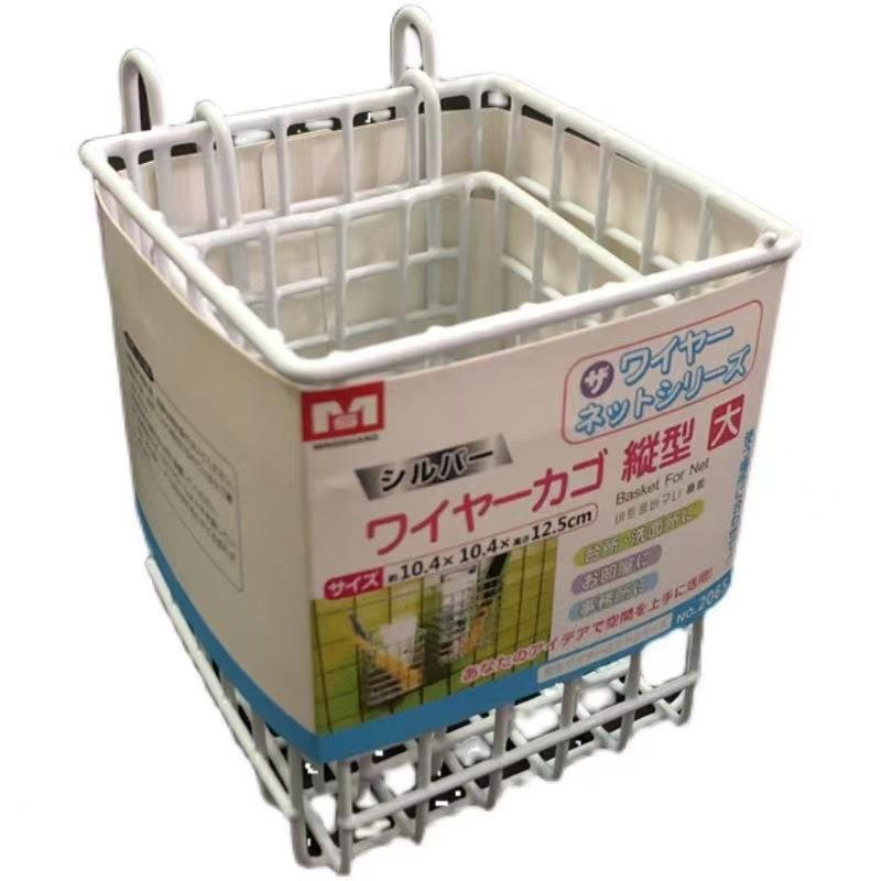 免打孔篮勾篮带勾挂铁艺理挂篮斜口宿舍收纳框网288格置挂架整篮