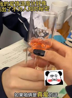 爱情温度计创意新款可以沸腾的趣味工艺品装饰摆件情人节朋友礼物