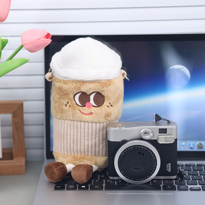 毛绒斜挎相机包 适用富士instax拍立得mini90相机包可爱软乎防撞