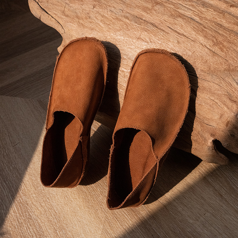 朴风春季上新浅口一脚蹬平底软底超舒适百搭小单鞋