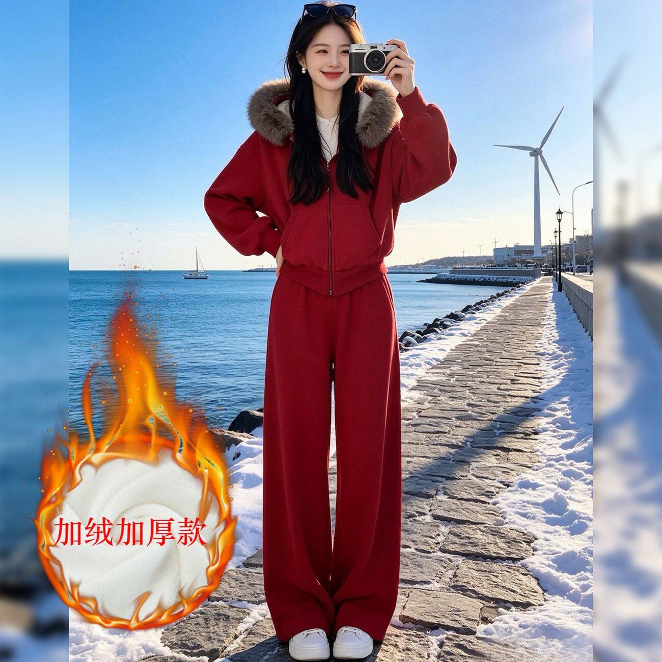 2026冬季时尚套装宽松显瘦小个子