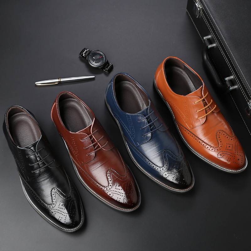Bullock single lace-up shoes business casual men's shoes