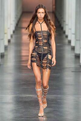 2022欧美跨境货源速卖通亚马逊夏季新品水钻镂空连衣裙20248