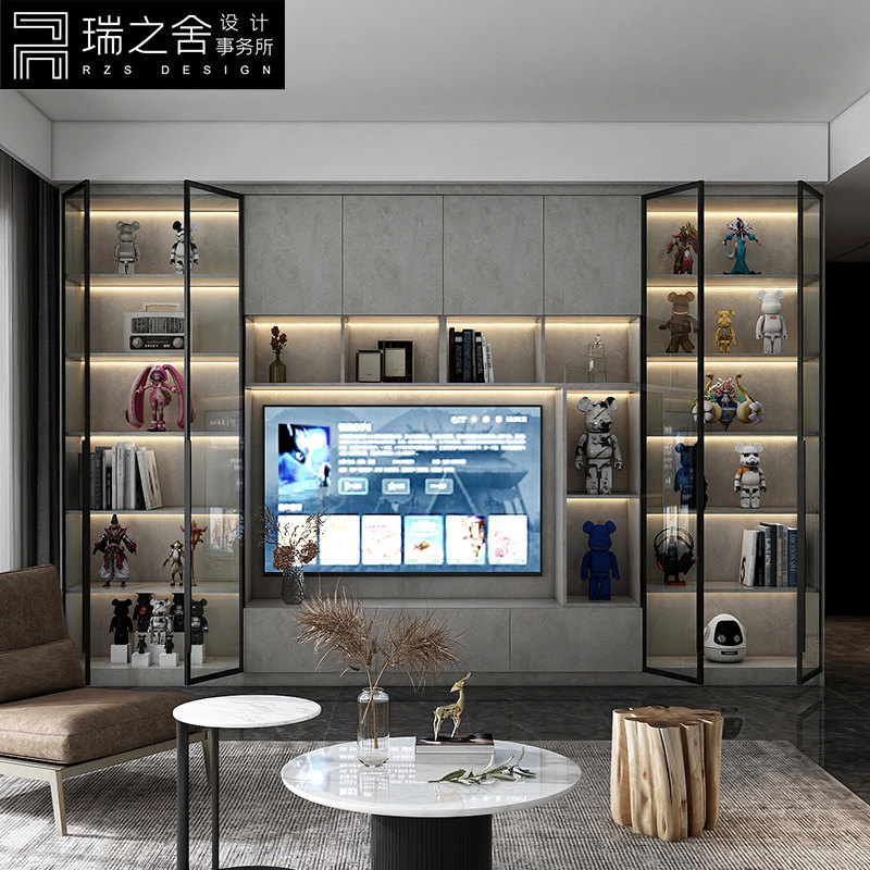电视展示柜图片大全,客厅_大山谷图库