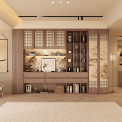 满墙书香宋式美学书柜