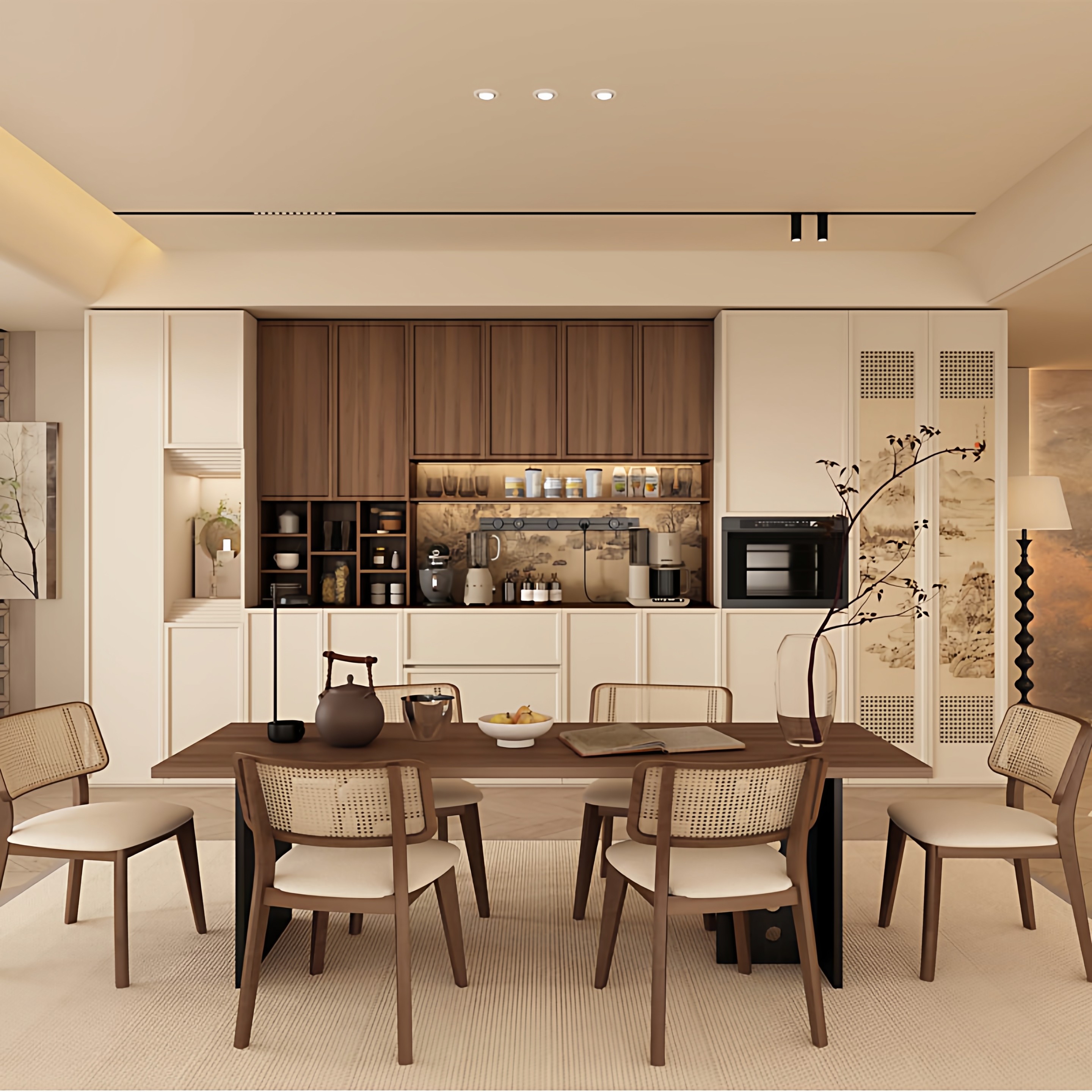 餐边柜客厅置物柜靠墙一体实木2025新款中古风可定制酒柜茶水柜子,住宅家具,酒柜,淘宝优惠券,粉丝福利购,淘宝优惠卷